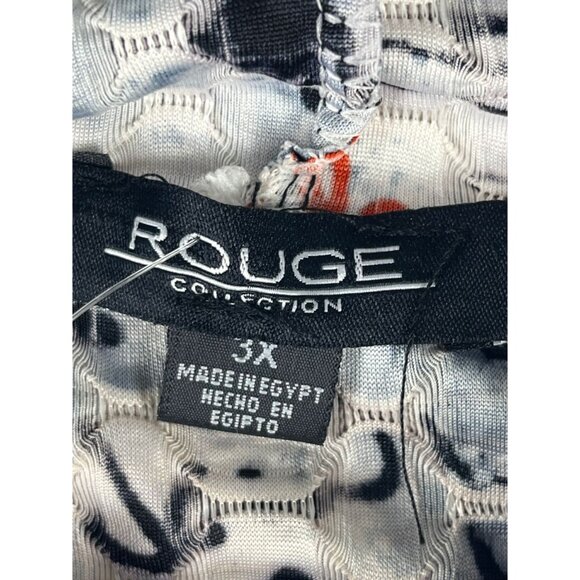 Crushed 3/4 Sleeve 'Rouge' Crew Neck main image 1